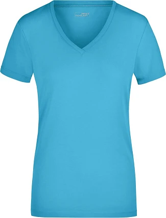 Daiber JN 928 Dámské elastické tričko s výstřihem do V 02.0928 turquoise Daiber JN 928 Dámské elastické tričko s výstřihem do V 02.0928 turquoise