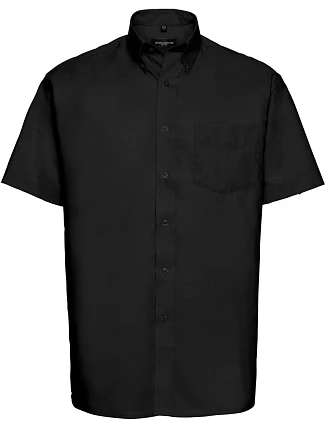 Russell Athletic 933M Košile Oxford s krátkým rukávem 11.933M black Russell Athletic 933M Košile Oxford s krátkým rukávem 11.933M black