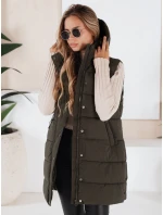 Dámská prošívaná vesta TOLIS zelená FashionStreet TY3299