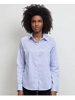 NEOBLU Baptiste Women Mikro keprová halenka s dlouhým rukávem 24.4339 blue stripes