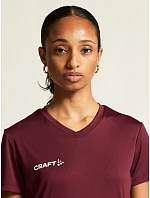 Craft Teamwear Squad Go Jersey Solid W Dámské sportovní tričko s výstřihem do V 82.5566 black Craft Teamwear Squad Go Jersey Solid W Dámské sportovní tričko s výstřihem do V 82.5566 black