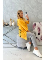 Hořčicová mikina na kolo s potiskem Hořčicová mikina na kolo s potiskem