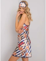 Noční košile BR KN 1042 tmavě modrá a bílá