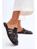 Dámské pruhované pantofle Černá Reyna Dámské pruhované pantofle Černá Reyna