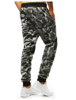 Pánské kamuflážní šedé tepláky FashionStreet UX3494