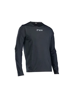 Cyklistická mikina NORTHWAVE Crew Pro Long Sleeve Jersey, černá