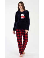 Dámské pyžamo dlouhé Méďa se šálou
