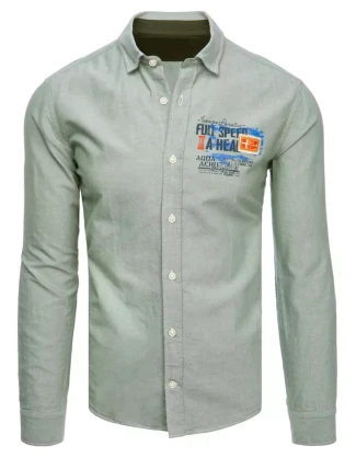 Pánská mintová košile FashionStreet DX2280