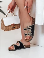 Dámské korkové žabky KORKARTA black FashionStreet ZY0893 Dámské korkové žabky KORKARTA black FashionStreet ZY0893