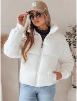 Dámská krátká zimní prošívaná bunda VIBEGIRL bílá FashionStreet TY4947