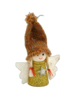 VÁNOČNÍ PŘÍVĚSEK ANDĚL ZLATÝ 7CM