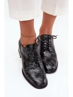 Kožené lakované dámské lodičky na podpatku s krystaly Artiker 57C0072 šedé Kožené lakované dámské lodičky na podpatku s krystaly Artiker 57C0072 šedé