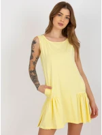 Dámské šaty EM TU TU HS 20 282.38P světle žlutá - FPrice Dámské šaty EM TU TU HS 20 282.38P světle žlutá - FPrice