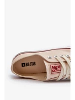 Dámské nízké tenisky Big Star Béžová Dámské nízké tenisky Big Star Béžová