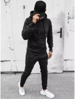 FashionStreet černá pánská tepláková souprava AX0627