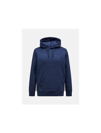 Pánská mikina PEAK PERFORMANCE Original Small Logo Hood Men, barva: tmavě modrá