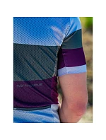Cyklistické tričko NORTHWAVE Blade Air Jersey Short Sleeve světle šedé/fialové Cyklistické tričko NORTHWAVE Blade Air Jersey Short Sleeve světle šedé/fialové
