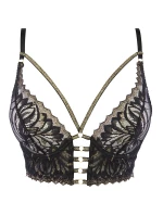 Třpytivý polokorzet V-10111 černá/zlatá - Axami Třpytivý polokorzet V-10111 černá/zlatá - Axami