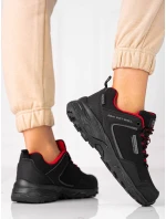 Trendy dámské trekingové boty černé bez podpatku Trendy dámské trekingové boty černé bez podpatku