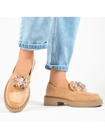 Módní dámské  mokasíny  bez podpatku