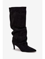 Kozačky na podpatku  model 221154 Step in style