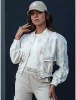 Dámská béžová bomber bunda SERRO s vázáním FashionStreet TY4478