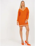 Dámský svetr LC SW 8023  tmavě oranžový