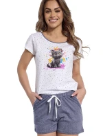 Dámské pyžamo 053/299 Black cat - CORNETTE