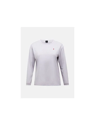 Dámské tričko PEAK PERFORMANCE W Trail Longsleeve, šedá barva Dámské tričko PEAK PERFORMANCE W Trail Longsleeve, šedá barva