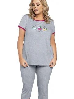 Italian Fashion Tabata cr.r. sp.3/4 barva: melange/amarantová