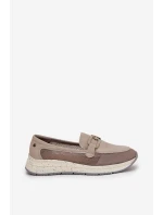 Dámské Kožené Mokasíny D&A TW210 Šedé