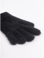 Yoclub Dámské pětiprsté rukavice RED-0004K-3450 Black