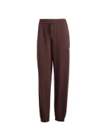 Dámské kalhoty adidas Essentials Small Logo French Terry Cuffed pants brown JX3864 dámské