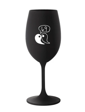 69 - černá sklenice na víno 350 ml 69 - černá sklenice na víno 350 ml