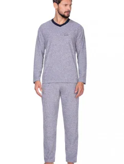 Pyžamo Regina 592 dlouhé/r froté 2XL-3XL pánské