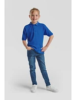 Fruit of the Loom Kids 65/35 Polo Dětské piqué polo 16.3417 heather grey Fruit of the Loom Kids 65/35 Polo Dětské piqué polo 16.3417 heather grey