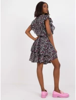Šaty CHA SK 3003 1.37 černá a růžová