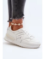 Dámské tenisky vyrobené z eko kůže bílé Vinelli Dámské tenisky vyrobené z eko kůže bílé Vinelli