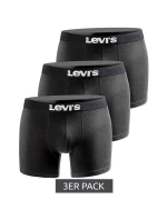 Pánské boxerky Levi's Boxers 3-Pack černé bavlna Pánské boxerky Levi's Boxers 3-Pack černé bavlna