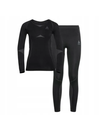 Termoprádlo - Odlo Set long ACTIVE WARM SET velikost 164cm Black