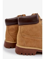 Zimní Semišové Boty Pro Muže Big Star OO174136 HI-POLY SYSTEM Camel