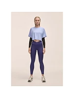 Dámské legíny s vysokým pasem Casall Overlap High Waist Tights, fialové