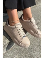 Dámské Tenisky Z Eko Kůže Big Star RR274259 Béžové