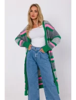 M774 Otevřený pruhovaný svetr - model 1