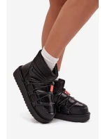 Dámské sněhule D.Franklin na platformě – černé