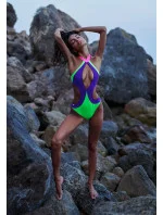 Rozzářené jednodílné plavky Playa Norte - Obsessive