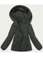 Dámská bunda v army barvě pro přechodné období (5M3175-136)