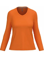 Kariban K 382 Dámské tričko do V s dl. rukávem 20.K382 orange Kariban K 382 Dámské tričko do V s dl. rukávem 20.K382 orange