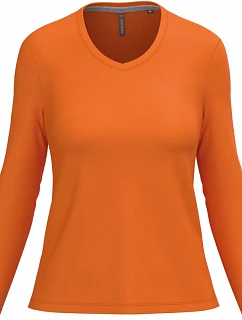 Kariban K 382 Dámské tričko do V s dl. rukávem 20.K382 orange