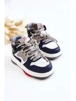 Dětské vysoké sportovní boty Námořnická modř Bruce